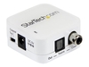 StarTech.com Two Way Digital Coax to Toslink Optical Audio Adapter Repeater - coaxial/optical digital audio converter