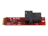 StarTech.com U.2 to M.2 Adapter - for 1 x U.2 PCIe NVMe SSD - M.2 PCIe x4 Host Interface - U.2 SSD - M.2 PCIe Adapter - U.2 Drive (M2E4SFF8643) - interface adapter - SAS - M.2 Card