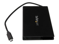 StarTech.com USB 3.1 (10Gbps) 2.5" SATA SSD/HDD Hard Drive Enclosure - USB-C External Hard Drive Enclosure (S251BU31C3CB) - storage enclosure - SATA 6Gb/s - USB 3.1 (Gen 2)
