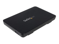 StarTech.com USB 3.1 (10Gbps) Tool-free Enclosure for 2.5" SATA Drives - Ultra-fast,  Portable Data Storage - Lightweight Plastic (S251BPU313) - storage enclosure - SATA 6Gb/s - USB 3.1 (Gen 2)
