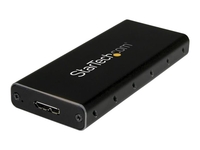 StarTech.com USB 3.1 Gen 2 (10Gbps) Enclosure - Portable mSATA SSD Enclosure - Aluminum mSATA Drive Enclosure with UASP (SMS1BMU313) - storage enclosure - SATA 6Gb/s / mSATA - USB 3.1 (Gen 2)