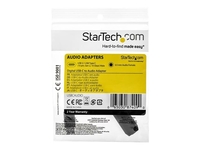 StarTech.com USB C to 3.5mm Audio Adapter,  USB Type C to AUX Female Wired Headphone Jack with 32-bit DAC,  Active USB C Digital Sound Card for Headset Audio Conference,  Samsung S20 iPad Pro - 384Kbps Hi-Res Audio (USBCAUDIO) - audio adaptor - 12 cm