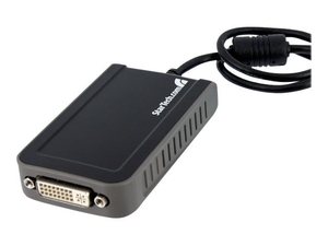 StarTech.com USB to DVI External Dual or Multi Monitor Video Adapter external video adapter - 16 MB - black