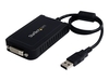 StarTech.com USB to DVI External Video Card Multi Monitor Adapter 1920x1200 - external video adapter - 32 MB - black