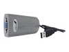 StarTech.com USB VGA External Dual or Multi Monitor Video Adapter - Graphics adapter - Hi-Speed USB - external video adapter - SiS 315 - grey