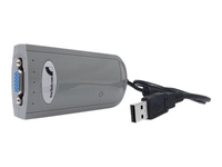 StarTech.com USB VGA External Dual or Multi Monitor Video Adapter - Graphics adapter - Hi-Speed USB - external video adapter - SiS 315 - grey