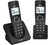 VTECH ES2001 Cordless Phone - Twin Handsets,  Black
