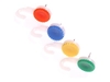 Whitecroft Essentials - hooked push pins - assorted colours - pack of 100