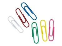 Whitecroft Essentials Large - paper clips - 32 mm - assorted colours - pack of 500