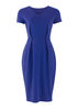 Silvia Fitted Dress in Blue