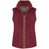 Alan Paine Aylsham Ladies Fleece Waistcoat Bordeaux 10