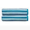 Christy Carnival Stripe Towels Peacock Bath Sheet