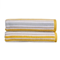 Christy Carnival Stripe Towels Saffron Hand Towel