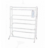 Delfinware Four Tiered Shoe Rack in White