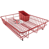 Delfinware Large Dish Drainer Red