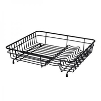 Delfinware Medium Dish Drainer Black