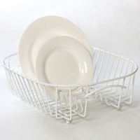 Delfinware Plate Sink Basket in White