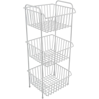 Delfinware Three Tiered Vegetable Rack in White