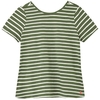 Joules Alverton Back V Neck Top Khaki Stripe 16