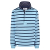 Lazy Jacks Mens LJ39 Super Soft 1/4 Zip Stripe Sweatshirt Niagara XL