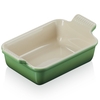 Le Creuset 19cm Stoneware Heritage Rectangular Dish Bamboo Green