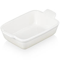 Le Creuset 19cm Stoneware Heritage Rectangular Dish Meringue