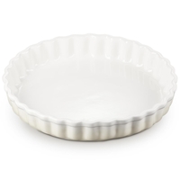 Le Creuset 28cm Stoneware Fluted Flan Dish Meringue