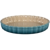 Le Creuset 28cm Stoneware Fluted Flan Dish Teal
