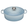 Le Creuset 29cm Cast Iron Oval Casserole Coastal Blue