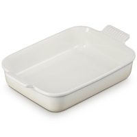 Le Creuset 32cm Stoneware Heritage Rectangular Dish Meringue