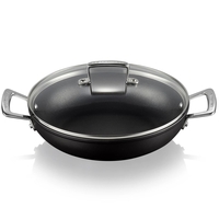 Le Creuset Toughened Non-Stick Shallow Casserole With Glass Lid 26cm
