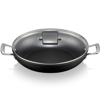 Le Creuset Toughened Non-Stick Shallow Casserole With Glass Lid 30cm