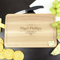 Decorative Swirl Large Chopping Board