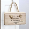 Decorative Swirl Wooden Sign