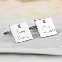 Decorative Wedding Any Role Square Cufflinks