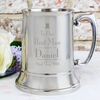Decorative Wedding Best Man Stainless Steel Tankard