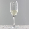 Decorative Wedding Bride Glass Flute