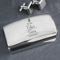 Decorative Wedding Usher Cufflink Box