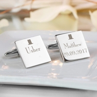 Decorative Wedding Usher Square Cufflinks