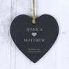 Large Heart Motif Slate Heart