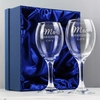 Mr & Mrs Wine Glass Set