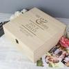 Mr & Mrs Large Wooden Keepsake Box