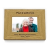 Oak Finish 6x4 Landscape Photo Frame - Short Message
