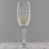 Personalised Prosecco is My Valentine Flute Glass