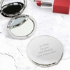 Silver Round Compact Mirror