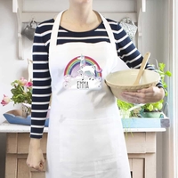 Unicorn White Apron