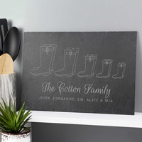 Welly Boot Family of Five Slate
