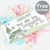 Whimsical Church Blue 1st Holy Communion Milk Chocolate Bar