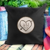 Wood Carving Black Cushion Cover