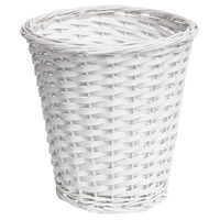 Wilko Waste Basket Split Wood White